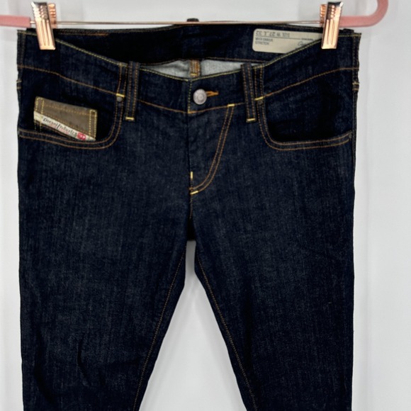 Diesel Jeans Womens 27‎ Blue Grupee Slim Skinny Low Waist Stretch 0881K - Picture 5 of 12